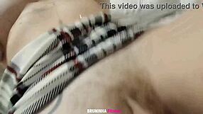 wanna see this tattooed Brazilian redhead's natural tits, big ass and tight holes up close?