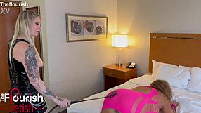 trailer mistress kora bell straps gilf lana lee in bondage domination