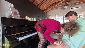 i dumped cum all over my piano teacher's fat ass