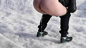 hey check this milf pissing outdoors in the sea with her hairy bush fetish vibes