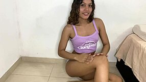 Naughty Skinny Latina Stepsister Masturbates Her Pretty Pussy To Rough Orgasm In Homemade Roleplay