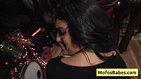 Hot Brunette Nia Bleu Sucks Dick Backstage Then Fucked Doggystyle by Brett Maker