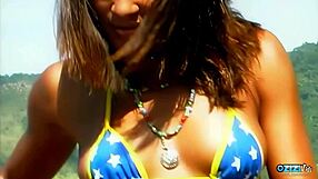 Brunette Milf Small Tits Crave Intense Outdoor Anal Orgasm Explosion