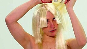 I chopped my sub bitch's hair off she's still hairy