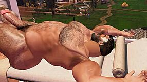 Resort masseuse couldn't resist Cam Heyward. His monster cock filled her completely.