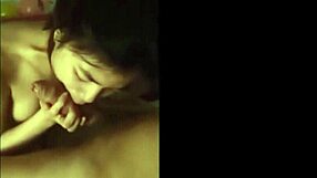 asian girl sucks dick then rides cowgirl pov style