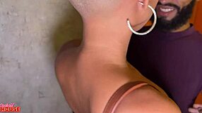 Curvy Brazilian cheats in threesome with older guys doggystyle and cowgirl