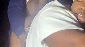 Sexy Ebony BBW Sucks Cock Fucked Forest