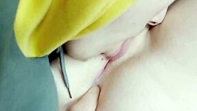 hey stepsis we're alone wanna see close-up pussy lick?