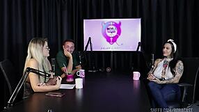 Watch my wild Lexi Mallet compilations on Bora Cast with Bruna Carlos in sheer red lingerie