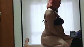 PREGNANT CUTIE GAGS ON FATTEST COCK WITH HORNY RIDES!