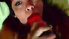 damn this colombian with huge tits deepthroats like a pro you gotta see her swallow