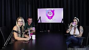 Watch my wild Lexi Mallet compilations on Bora Cast with Bruna Carlos in sheer red lingerie