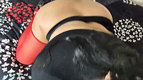 curvy brunette latina begs cock deep in her fat asshole only