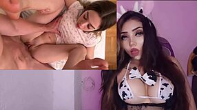 hey, sharing bed with cute latina stepsis leads to creampie fun