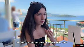 ready to watch me interview and pound katty west outdoors?