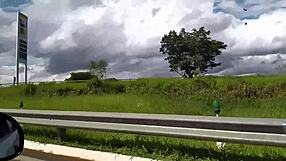 She lost the bet, masturbated in the restaurant then stripped naked on the street for all to see.