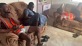 oh yeah gisting hard with skinny ebony tattooed colleagues in wild group action!