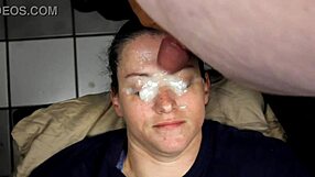 Huge Homemade Facial Cumshot Blasts Straight into Her Eyes!!