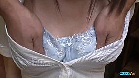 Asian brunette casting spreads legs wide as vibrator toys make her tight pussy squirt orgasm on camera