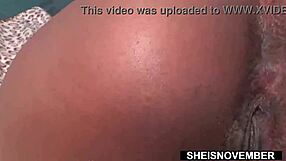 Extreme Fart Play Raunchy Black Babe MsNovember Curvy Naked Ass Boobs