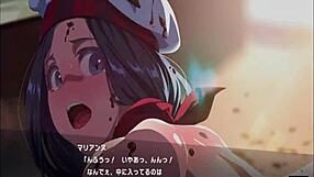 Japanese high school girl masturbates wildly with magic powers big cock fantasy