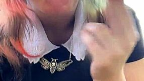 alt milf next door smokes casually out back