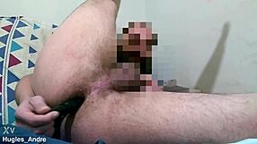 brazilian girl tries anal toy first time uncensored in bedroom closeup