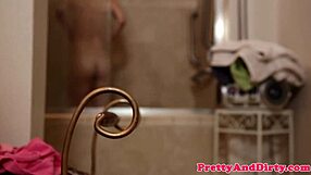 Petite Stepteen 18+ Drops To Her Knees For Steamy 69 Post-Shower