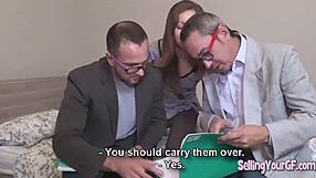 Wife cheats with you while cuckold watches fuck