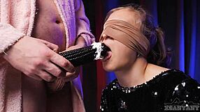 im so angry stepbro tricked me into deepthroat sucking his huge cock in taste game 😡💦