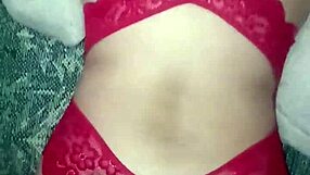 red lingerie overflows with hot cum after group swinger fun