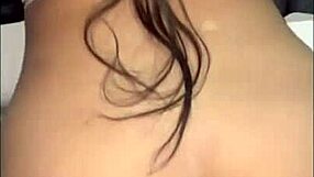 arabic slut bent over wall by friend's husband, his cock stuffs her fat ass twice hard