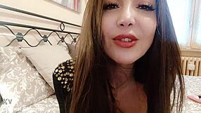 Italian Mistress Humiliates with Pantyhose Ass Worship Domination