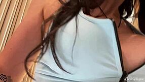 she wakes early on the yacht masturbating wildly till orgasm hits outdoors