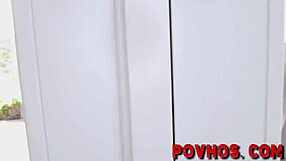 busty latina teen sucks cock pov then takes hard pounding