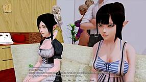 Harem Hotel 274 Game Episode with Hotel Seduction Scenes