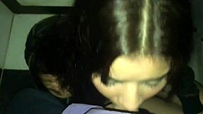 Latina Stepsister Tries Stepbrother's Cock Midnight Deepthroat Creampie Doggystyle Bent Over Suck