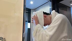 she wakes early on the yacht masturbating wildly till orgasm hits outdoors