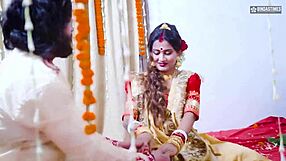 desi bride starsudipa gets railed by thief right in front of husband sparking wild threesome hindi moans