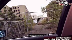 Shy student tourist tries raw outdoor sex with German pickup macho