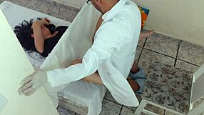 damn this hot nurse in uniform lets the patient bang her big latina ass rough in hospital