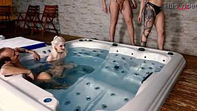 first time orgy in swinger club, you ready for the cumshots?