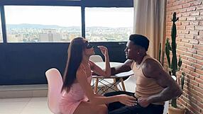 moreno cums hard on skinny teen's tight wet pussy after ripping clothes and face fucking