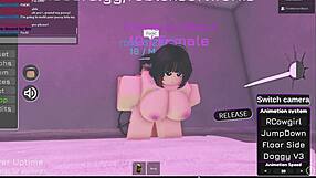 god, my cock throbs fucking this hot roblox girl's big ass and tits