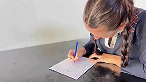 A slutty amateur beauty eagerly sucks and rides massive black cock homemade