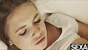 Two busty brunettes lick big natural tits to outdoor orgasms!