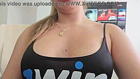 Horny Blonde Latina Sucks Cock Deep Because Hubby Owes Rent