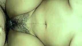 couple sneaks quick anal fuck with latina milf neighbor muff diving her hairy pussy