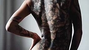 Tattooed skin cravings explode in wild couple's orgasmic tattooed flesh frenzy